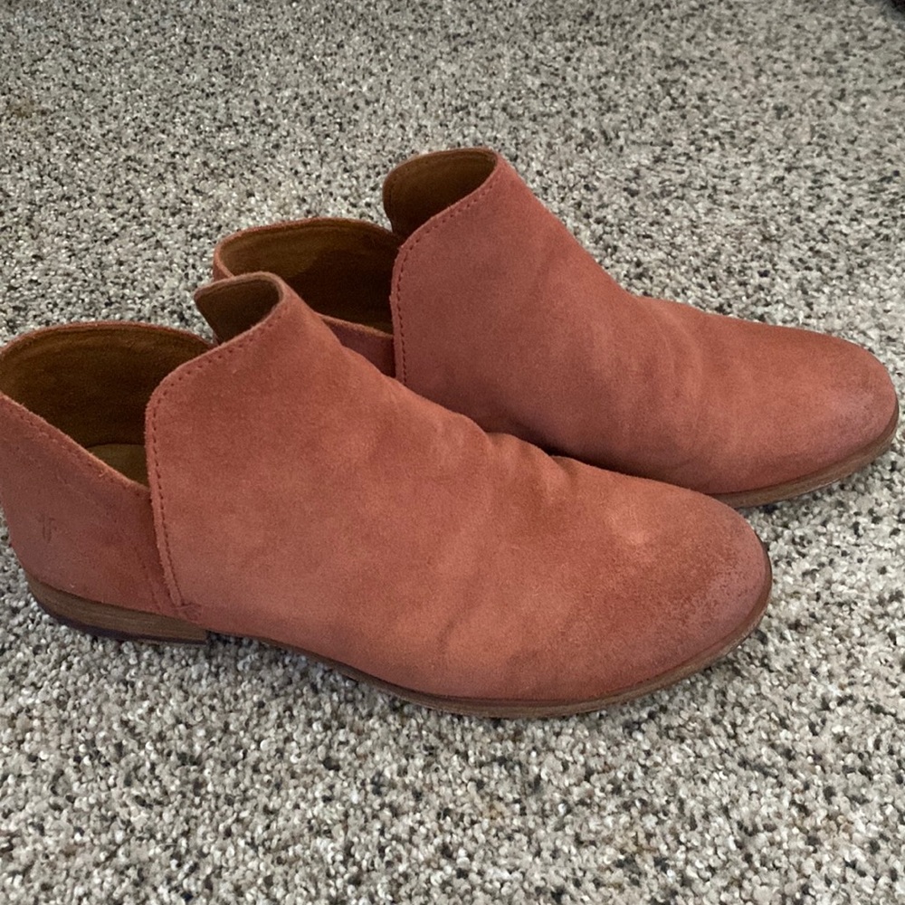 Frye Elyssa Suede Shootie Bootie 8.5